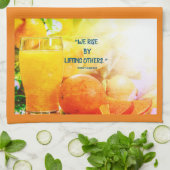 Serviette de cuisine "Nous nous levons en levant l (Plié)