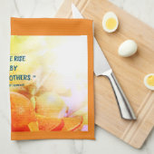 Serviette de cuisine "Nous nous levons en levant l (Quart Plié)