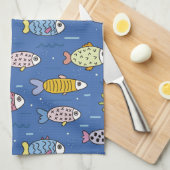 serviette de cuisine ocean life (Quart Plié)