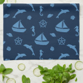 serviette de cuisine ocean life (Plié)