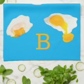 Serviette de cuisine 'Oeufs frits' (Plié)