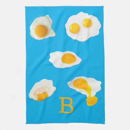 Serviette de cuisine 'Oeufs frits' (Vertical)