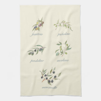 Serviette de cuisine olive