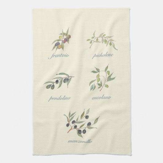 Serviette de cuisine olive (Vertical)