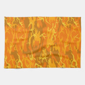 Serviette de cuisine orange Camo (Horizontal)