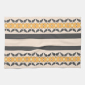 Serviette de cuisine orange et gris (Horizontal)