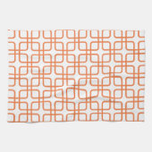 Serviette de cuisine \ orange géométriques de (Horizontal)