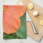 Serviette de cuisine orange Nasturtium (Quart Plié)