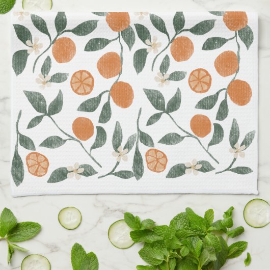 Serviette de cuisine Oranges (Plié)