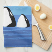 Serviette de cuisine Orcas (Quart Plié)
