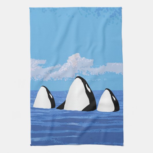 Serviette de cuisine Orcas (Vertical)