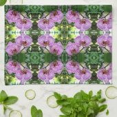 Serviette de cuisine Orchidées violettes (Plié)