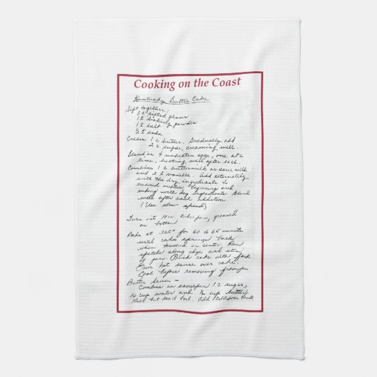 Serviette de cuisine originale de gâteau de beurre (Vertical)