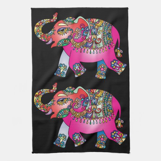 serviette de cuisine ornementale pour éléphant (Vertical)