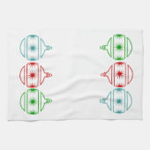 Serviette de cuisine - Ornements de Noël (Horizontal)