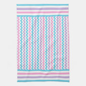 Serviette de cuisine ou de thé, Chevrons Multicolo (Vertical)