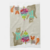 Serviette de cuisine Ours et Fox (Vertical)
