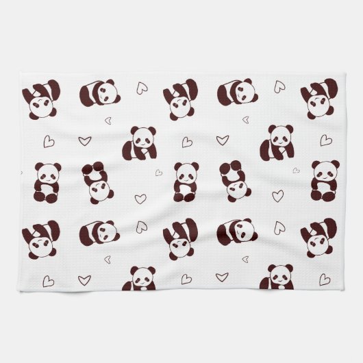 Serviette de cuisine Panda (Horizontal)
