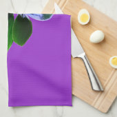 Serviette de cuisine Pansy Verte (Quart Plié)