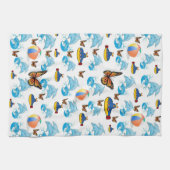 Serviette de cuisine papillon dauphins (Horizontal)