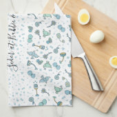 Serviette de cuisine Pâque Seder Whimsical Table (Quart Plié)