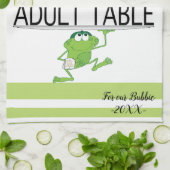 Serviette de cuisine "Pâque Table Adulte" (Plié)