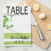 Serviette de cuisine "Pâque Table Adulte" (Quart Plié)