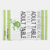 Serviette de cuisine "Pâque Table Adulte" (Horizontal)