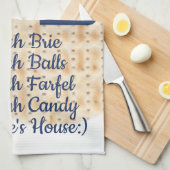 Serviette de cuisine "Pâques C'EST LE TEMPS DE Mat (Quart Plié)