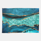 Serviette de cuisine Parties scintillant en or ble (Horizontal)