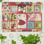 serviette de cuisine passée de noël (Plié)