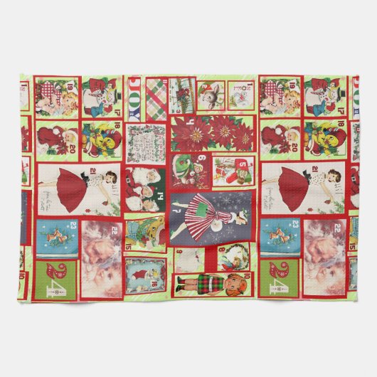 serviette de cuisine passée de noël (Horizontal)