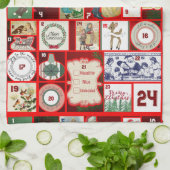 serviette de cuisine passée de noël (Plié)