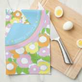 Serviette de cuisine "Passover Flowers Pastels" (Quart Plié)
