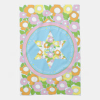 Serviette de cuisine "Passover Flowers Pastels"