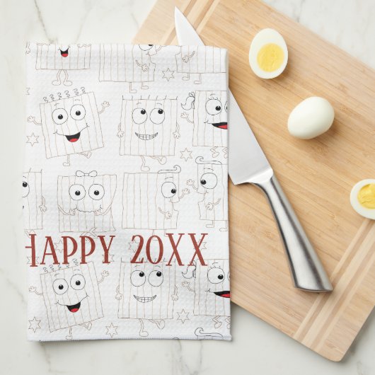 Serviette de cuisine "Passover Matzah" (Quart Plié)