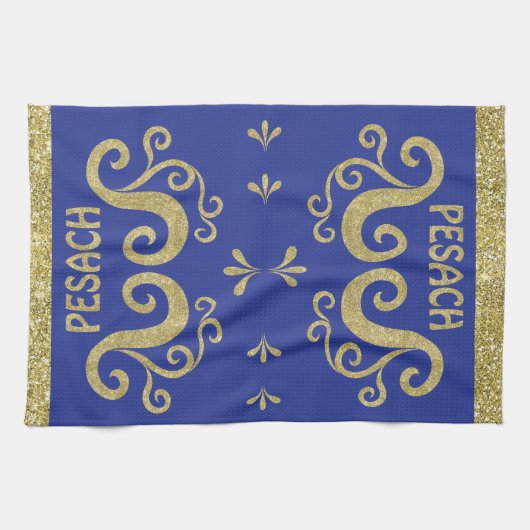 Serviette de cuisine "Passover Pesach Gold" (Horizontal)