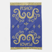 Serviette de cuisine "Passover Pesach Gold" (Vertical)