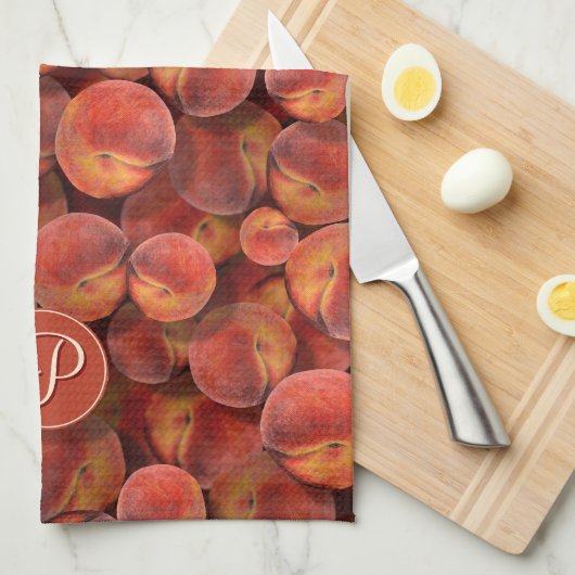 Serviette de cuisine Peaches (Quart Plié)