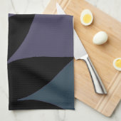 Serviette de cuisine - "pendules" sous la pluie (Quart Plié)