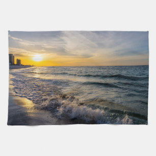 Serviette de cuisine Pensacola Splashing Waves Sun