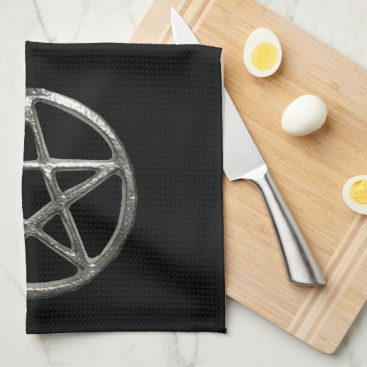 Serviette de cuisine Pentacle (Quart Plié)