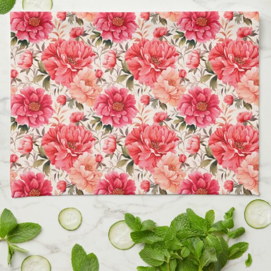 Serviette de cuisine Peony (Plié)