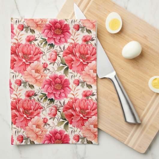 Serviette de cuisine Peony (Quart Plié)