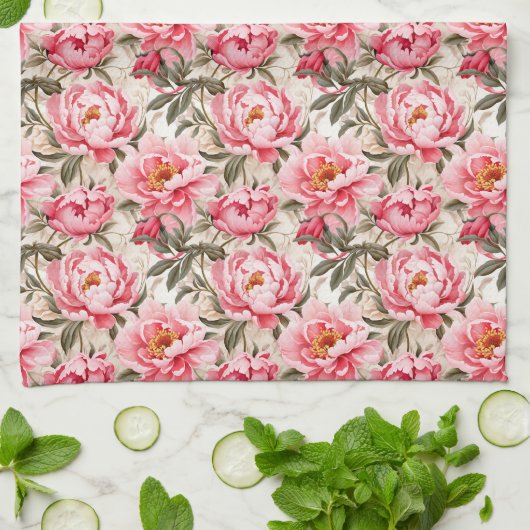 Serviette de cuisine Peony (Plié)