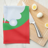 Serviette de cuisine père Noël (Quart Plié)