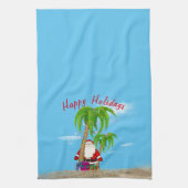 Serviette de cuisine Père Noël et Palms Tropical C (Vertical)