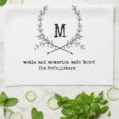 Serviette de cuisine personnalisée (Plié)