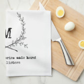 Serviette de cuisine personnalisée (Quart Plié)