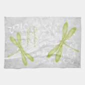 Serviette de cuisine personnalisée à libellule ver (Horizontal)